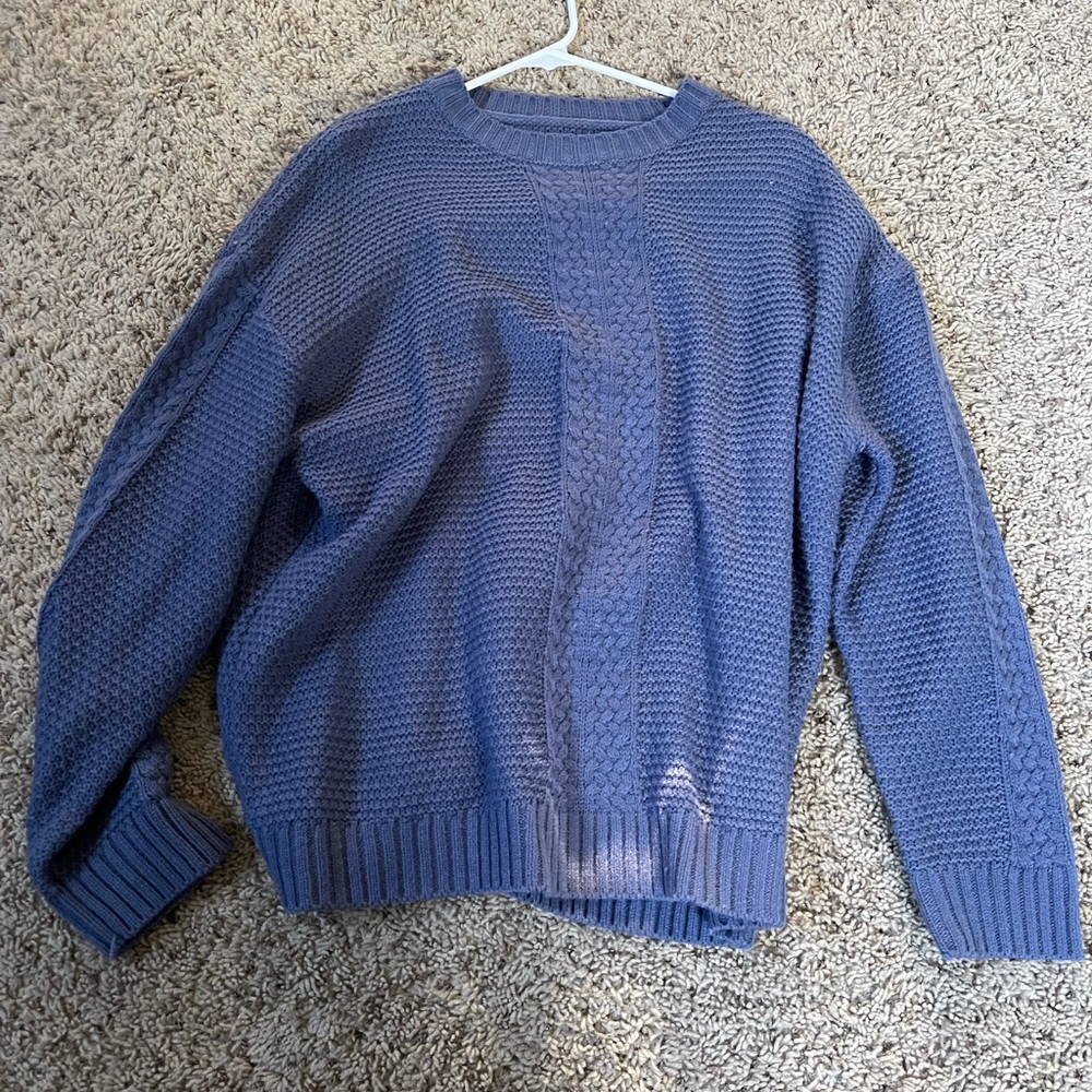 Oversized blue/ purple knit sweater